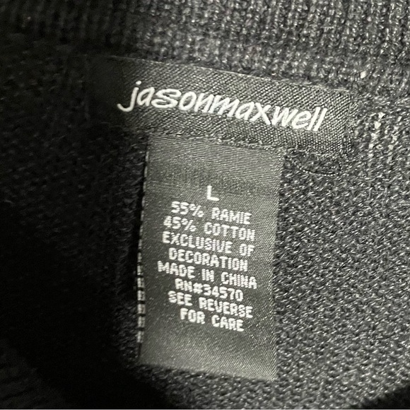 Vintage Jason Maxwell Zip up Collared CARDINAL sweater! Christmas size Large EUC - Picture 4 of 6